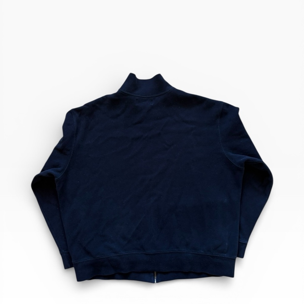 Vintage 90s Navy Blue Polo Ralph Lauren Full Zip Sweater XL Red Pony - Picture 2 of 7